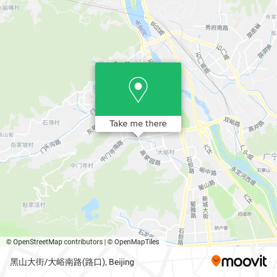 黑山大街/大峪南路(路口) map