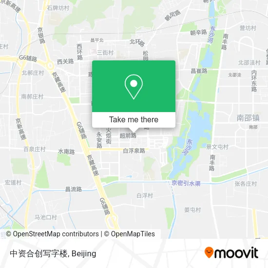 中资合创写字楼 map