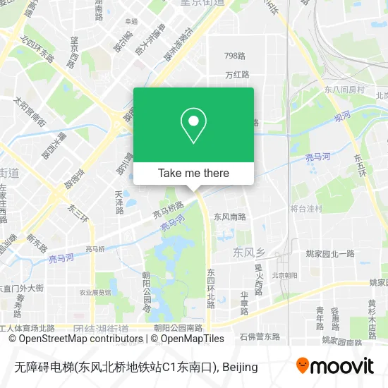 无障碍电梯(东风北桥地铁站C1东南口) map