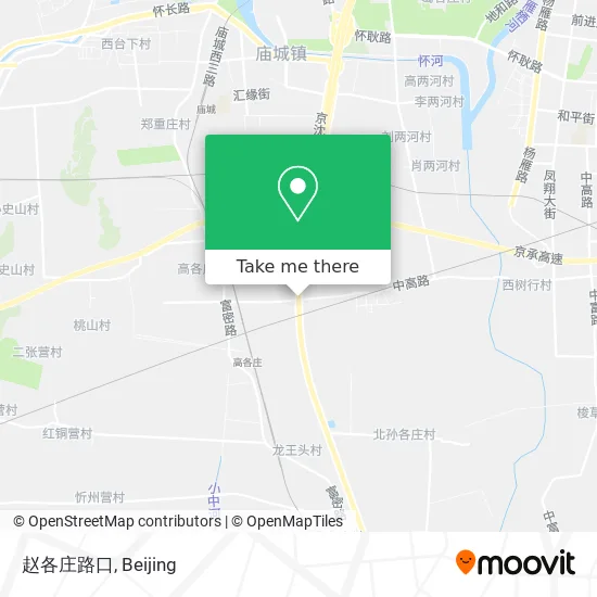 赵各庄路口 map
