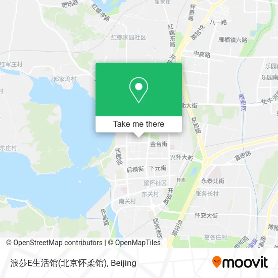 浪莎E生活馆(北京怀柔馆) map