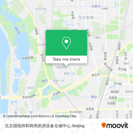 北京国锐祥和商用厨房设备仓储中心 map