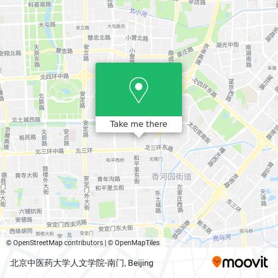 北京中医药大学人文学院-南门 map