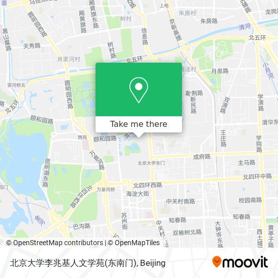 北京大学李兆基人文学苑(东南门) map