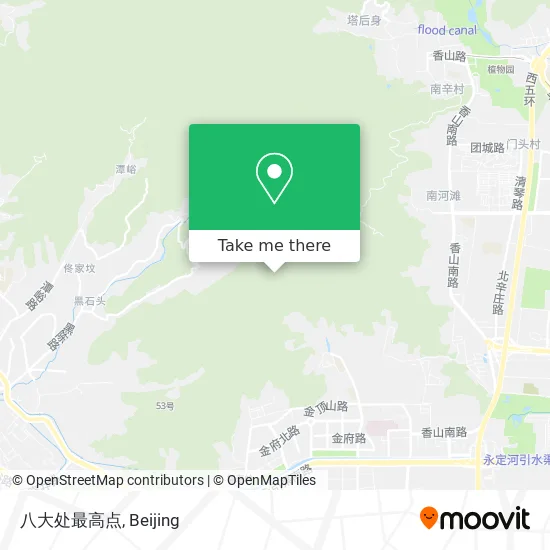 八大处最高点 map