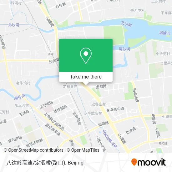 八达岭高速/定泗桥(路口) map