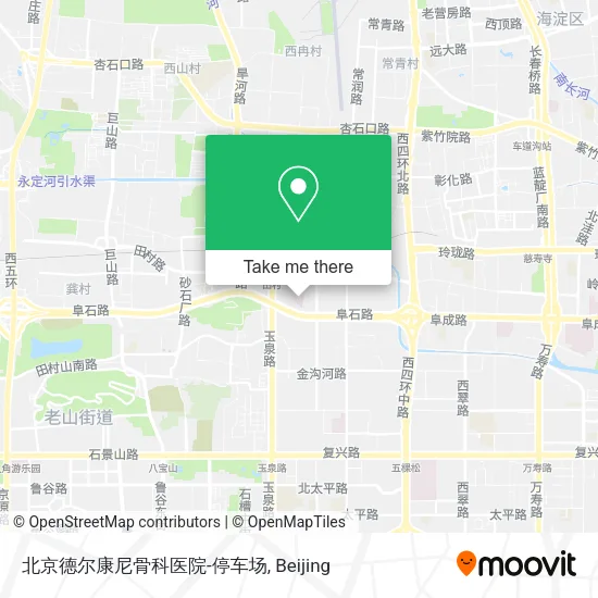 北京德尔康尼骨科医院-停车场 map