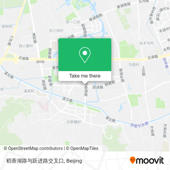 稻香湖路与跃进路交叉口 map