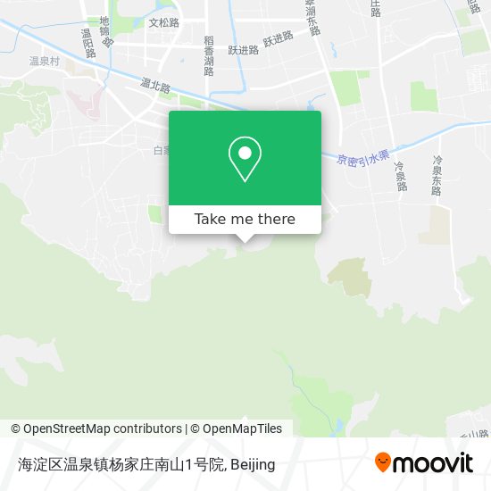 海淀区温泉镇杨家庄南山1号院 map