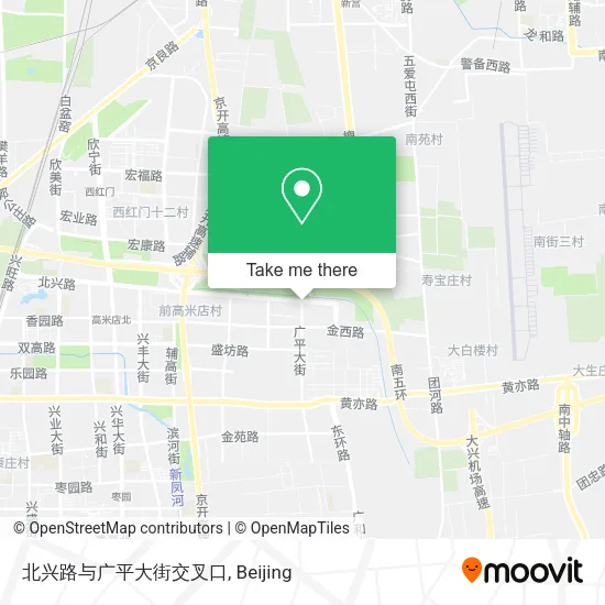 北兴路与广平大街交叉口 map