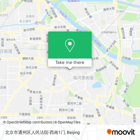 北京市通州区人民法院-西南1门 map