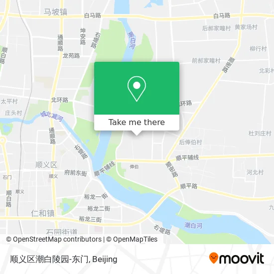 顺义区潮白陵园-东门 map