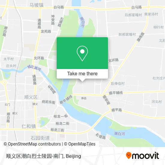 顺义区潮白烈士陵园-南门 map