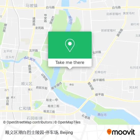 顺义区潮白烈士陵园-停车场 map