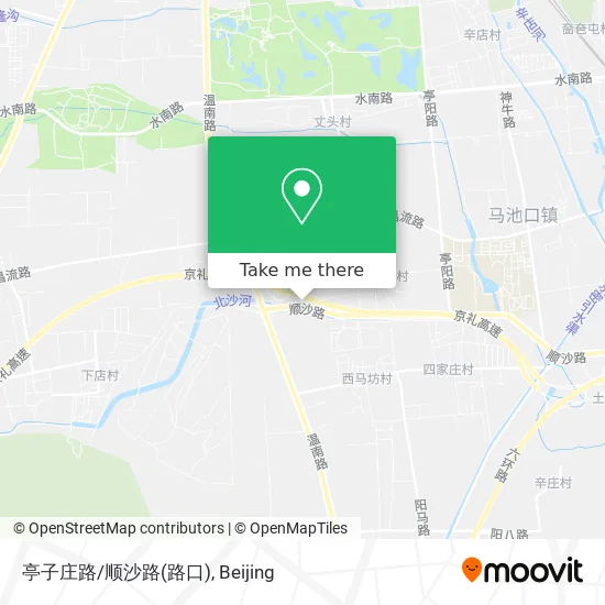 亭子庄路/顺沙路(路口) map