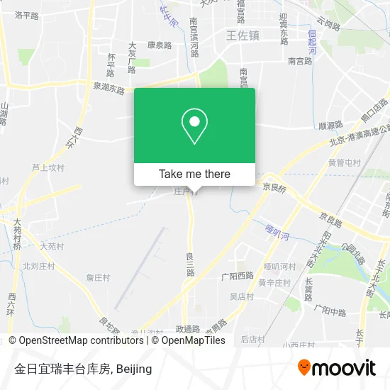 金日宜瑞丰台库房 map