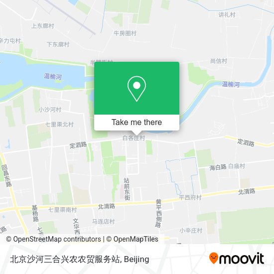 北京沙河三合兴农农贸服务站 map