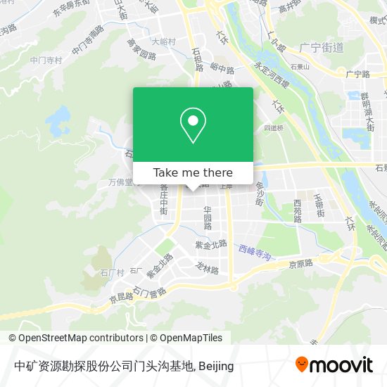 中矿资源勘探股份公司门头沟基地 map