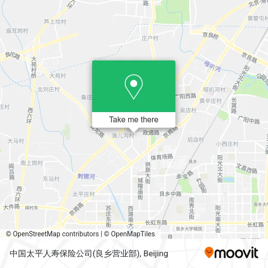 中国太平人寿保险公司(良乡营业部) map