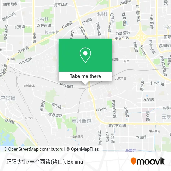 正阳大街/丰台西路(路口) map