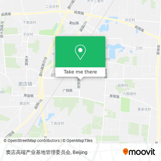 窦店高端产业基地管理委员会 map
