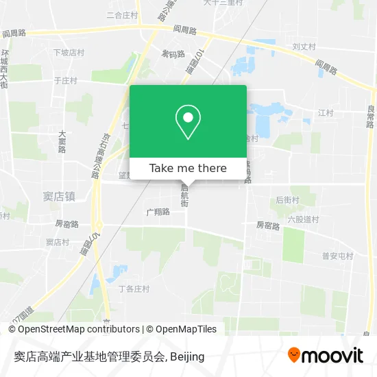 窦店高端产业基地管理委员会 map
