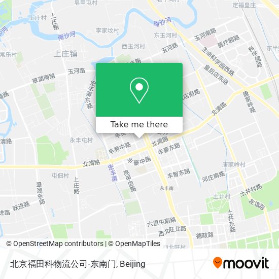 北京福田科物流公司-东南门 map