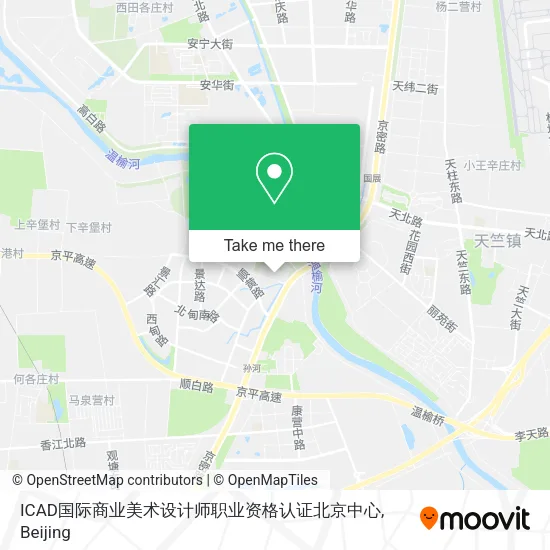 ICAD国际商业美术设计师职业资格认证北京中心 map