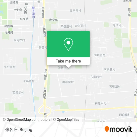 张各庄 map