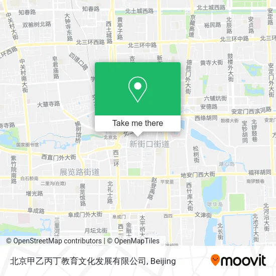 北京甲乙丙丁教育文化发展有限公司 map