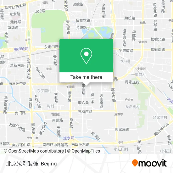 北京汝刚装饰 map