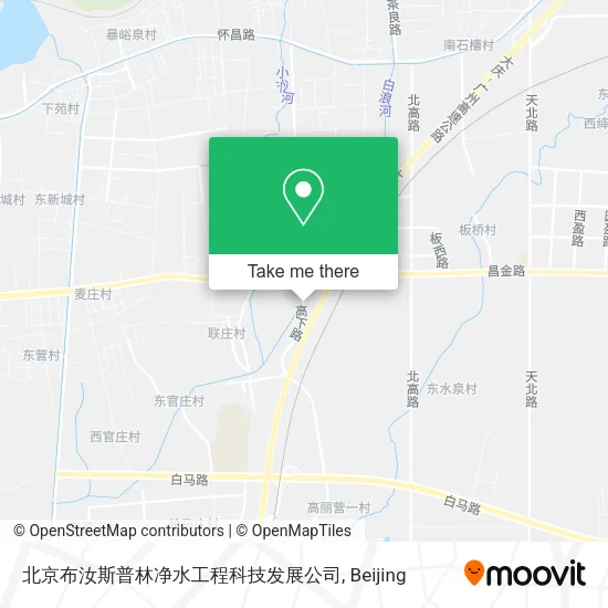 北京布汝斯普林净水工程科技发展公司 map
