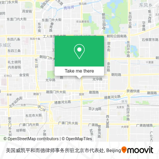美国威凯平和而德律师事务所驻北京市代表处 map