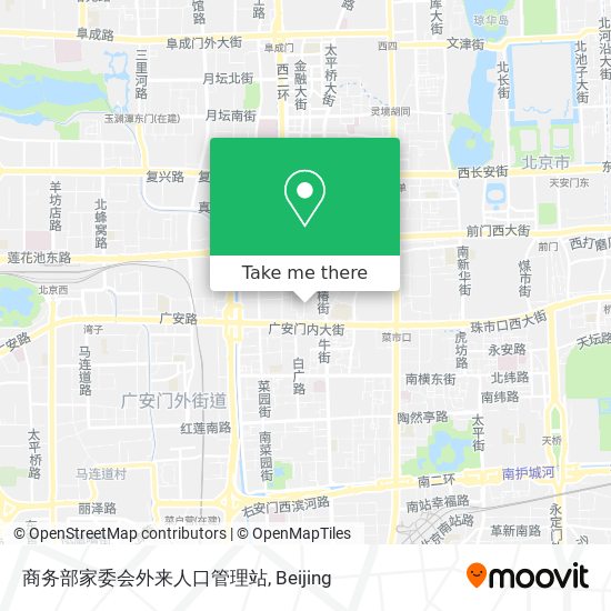 商务部家委会外来人口管理站 map