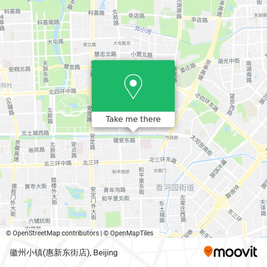 徽州小镇(惠新东街店) map