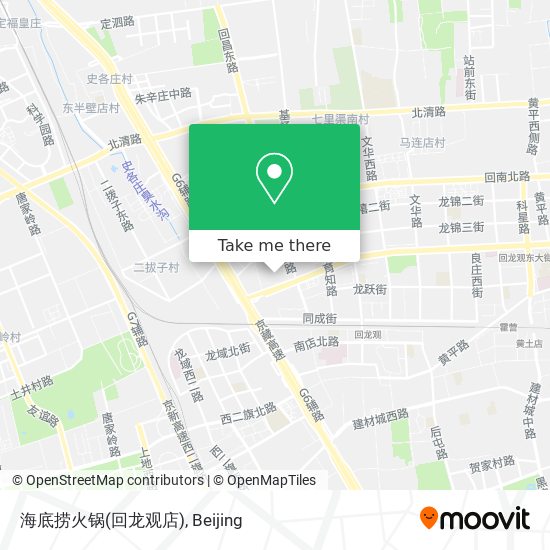 海底捞火锅(回龙观店) map