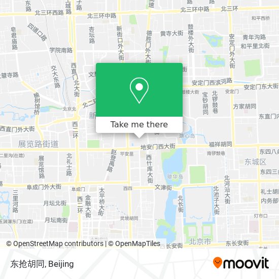 东抢胡同 map