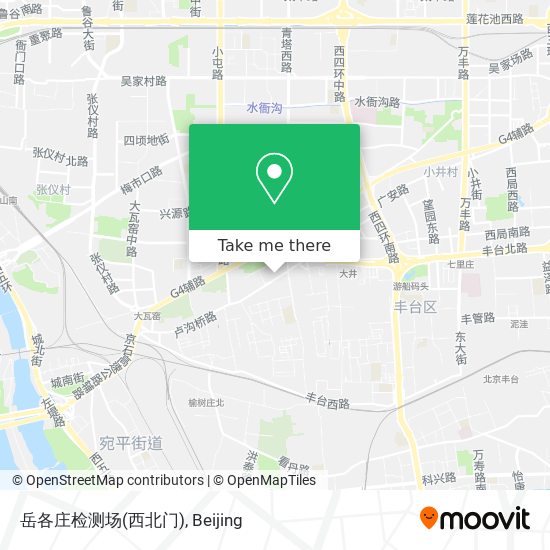 岳各庄检测场(西北门) map