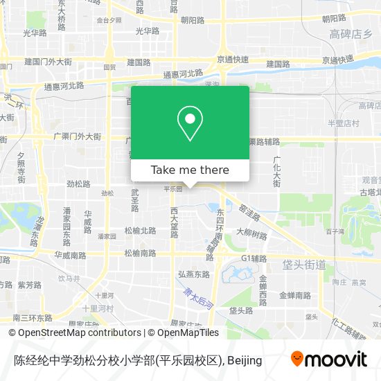 陈经纶中学劲松分校小学部(平乐园校区) map