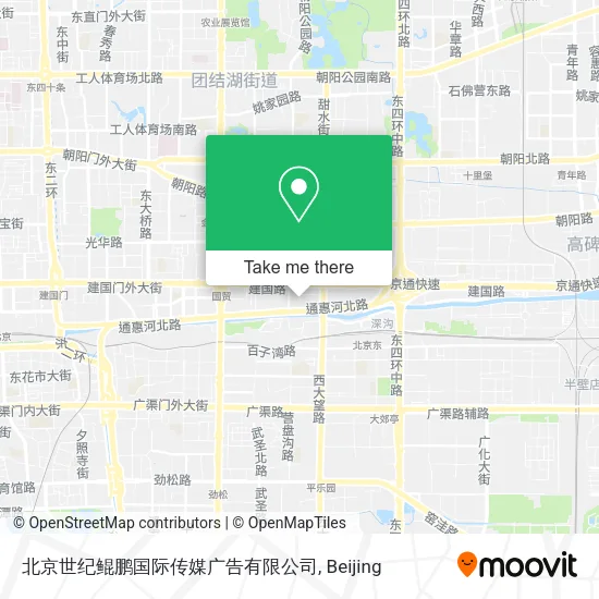 北京世纪鲲鹏国际传媒广告有限公司 map