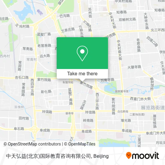 中天弘益(北京)国际教育咨询有限公司 map