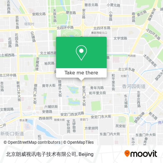 北京朗威视讯电子技术有限公司 map