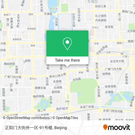 正阳门大街外一区-91号楼 map