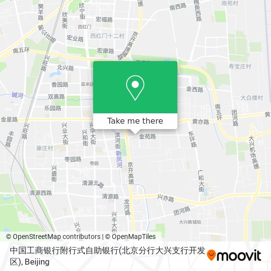 中国工商银行附行式自助银行(北京分行大兴支行开发区) map