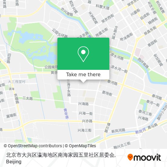 北京市大兴区瀛海地区南海家园五里社区居委会 map