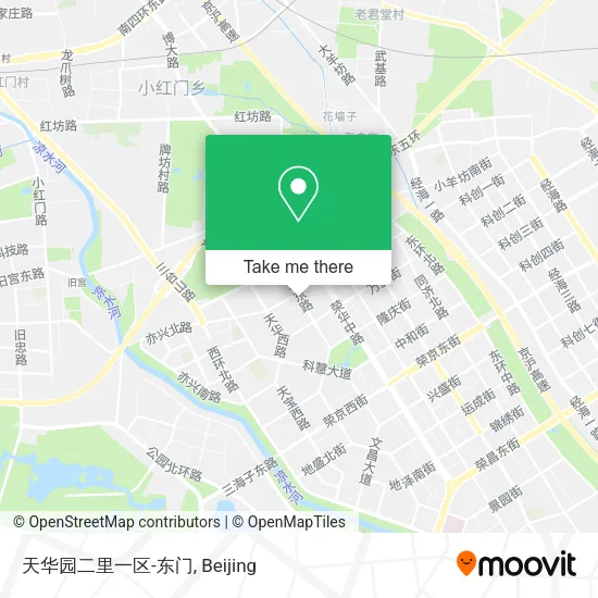 天华园二里一区-东门 map