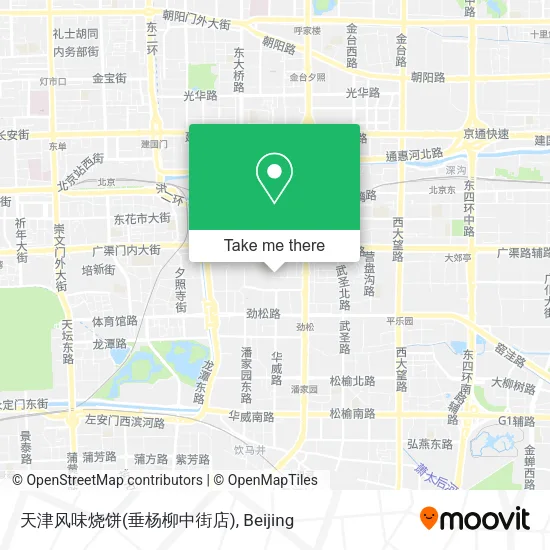 天津风味烧饼(垂杨柳中街店) map