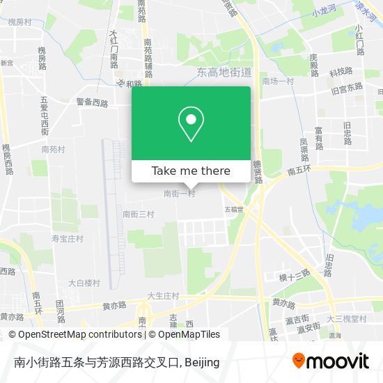 南小街路五条与芳源西路交叉口 map