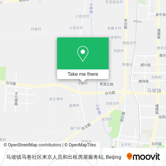 马坡镇马卷社区来京人员和出租房屋服务站 map
