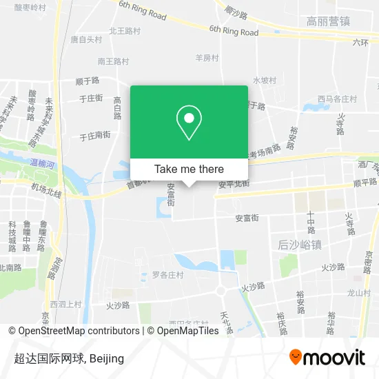 超达国际网球 map